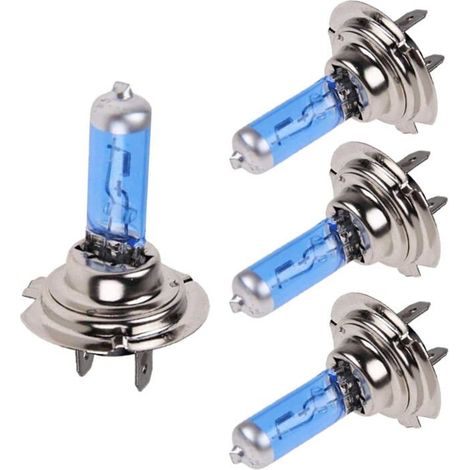 Ampoule automobile, lot de 4 unités, 12V, 100W, 6000K, pour feux antibrouillard, pour l'éclairage et le remplacement dans les véhicules.-AquaForge (1/4)