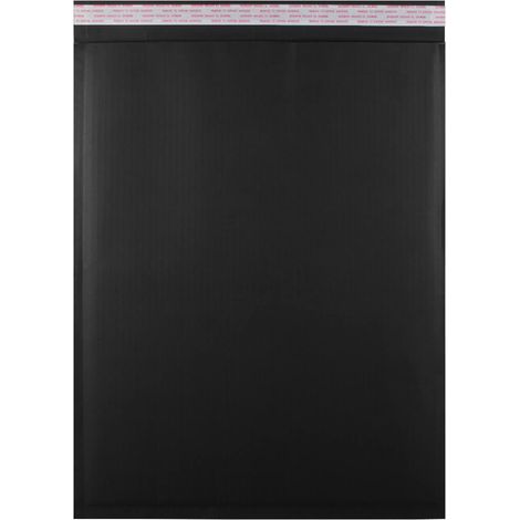 Briefumschlag 470 x 350 mm, schwarzer Wellkarton, 10 Stück