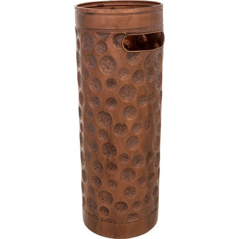 Paragüero de metal cobre 20x20x55h cm
