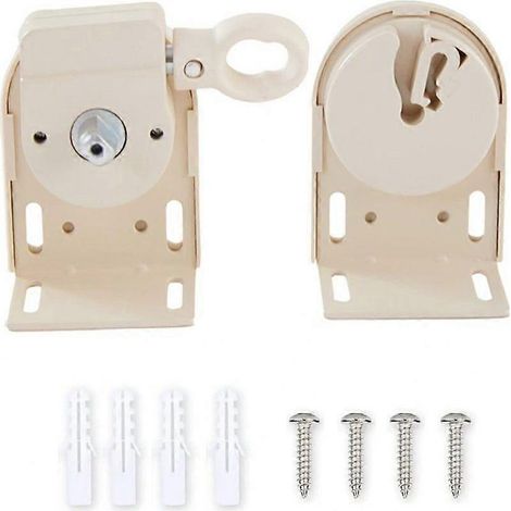 Support de rechange pour store enrouleur extérieur, résistance et durabilité accrues, compatible avec les stores extérieurs Coolaroo, beige sable, 1 paire (1/5)