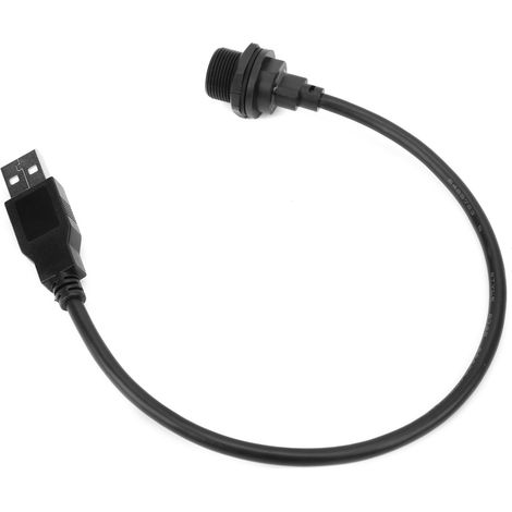 Connecteur USB étanche IP67 MICRO USB femelle/2.0 mâle avec prise de câble E10MCTFF/U2AM (1 mètre)