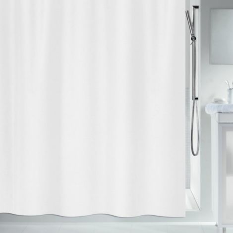 PRIMOBIO ACTIVE Cortina de ducha de poliéster 180x180cm  blanca Spirella