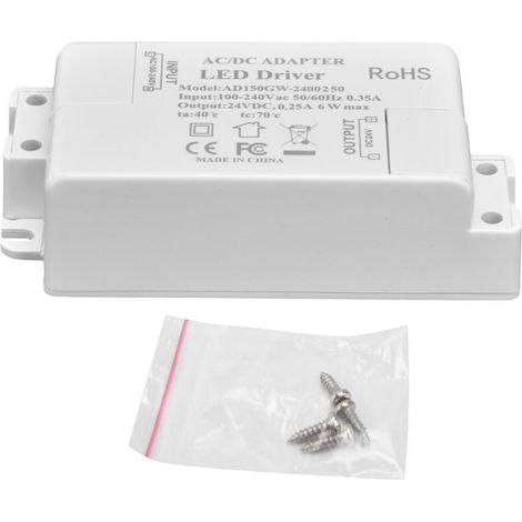 Alimentation LED imperméable IP44 - Transformateur AC/DC 100-240V à 24V pour spots et bandes lumineuses G4 (1/5)
