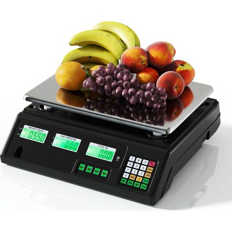 COSTWAY Bilancia Elettronica in Acciaio Inox, Bilancia Alimentare140 kg (1/5)