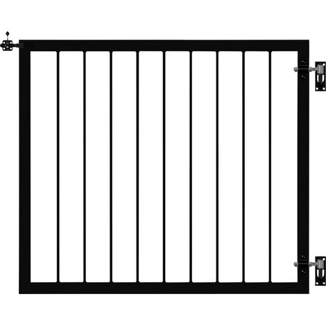 Plus Einzeltor Basic Stahl 100 × 85 cm schwarz (1/3)