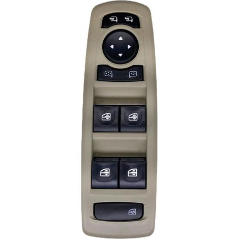 Bouton de commutateur de lève-vitre pour R&enault pour Laguna 3 pour Megane 3 pour Fluence 2008-2016 Bouton Régulateur De Console 254000015R Interrupteur De Commande (Color : Beige) (1/4)
