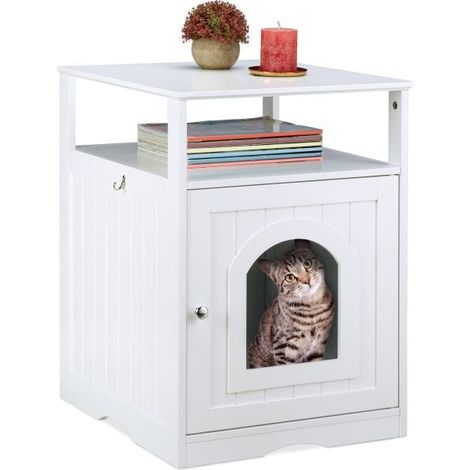 Weier katzenschrank mit regal (1/5)
