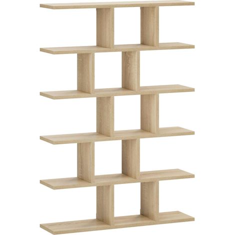 Wall Shelf Sonoma Oak 70 x 17 x 101 cm Engineered Wood vidaXL (1/5)