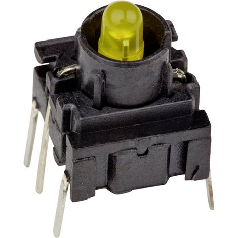 MEC 3FTH940 Multimec 3F Series Interruttore 24 V 50 mA Momentaneo Giallo (L x L x A) 10 x 10 x 10.40 mm IP67 1 pz.