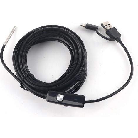 3-in-1-Endoskop für Android-Typ-C-Mobiltelefone, 3,9-mm-Objektiv, hochauflösendes, wasserdichtes Endoskop (5 m Kabel)