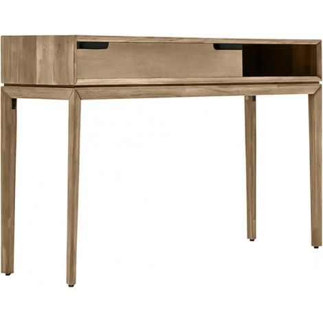 Console en bois 1 grand tiroir 1 niche L.130 cm - KASSIA (1/5)