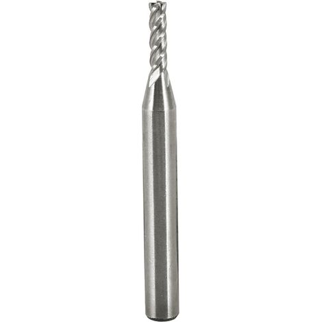 Jeffergarden Fraise à 4 cannelures en acier HSS haute vitesse CNC haute dureté 0,63 cm de diamètre tige droite 6,35 mm