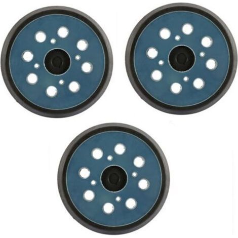 125mm 8-hole sanding pad with hook and loop for high-speed random orbital sander (3 pieces) (1/4)