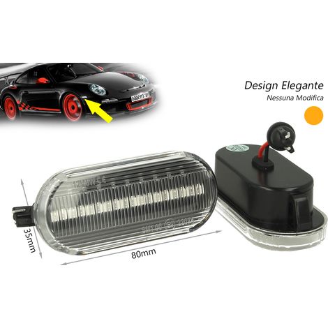 Kit Freccia Laterale a Led Side Marker Dinamica Lente Trasparente Ford Focus MK2 C-Max Fiesta Fusion Galaxy OEM 4M5A13K309AA (1/3)