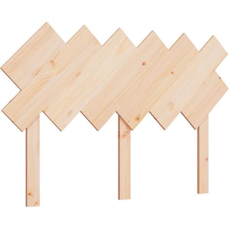 Maison Exclusive - Testiera per Letto Bianca 132x3x81 cm Legno Massello di Pino