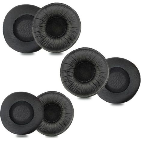 2 Coussinets d'oreille, diamètre 50 mm, mousse ergonomique, trou 35 mm, pour casque professionnel, bureau et télétravail (1/5)