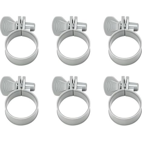 Stück Kunststoff-Schlauchschellen für 32–38 mm Poolschläuche, Schlauchschellen für Sandfilter, geeignet für Poolschläuche von 3,18 bis 3,81 cm, Poolschlauchschelle (1/5)