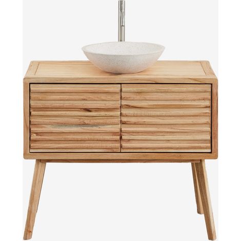 SKLUM Badezimmerschrank-Set 90x45 cm aus Deleyna-Holz (1/5)