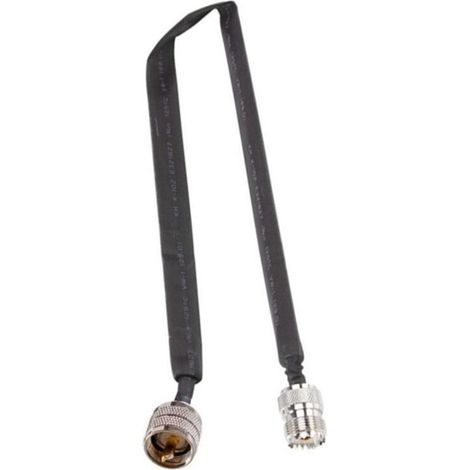 Geeignet für PL295 UHF-Stecker auf SO239 UHF-Buchse Flaches HF-Koaxialkabel, 50 Ohm Pigtail HF-Koaxial-Verlängerungskabel 40 cm.
