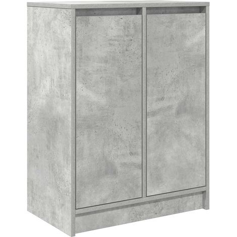 Buffet,Bahut,Meuble de Rangement gris béton 57x34x76 cm bois d'ingénierie CFW37439 (1/5)