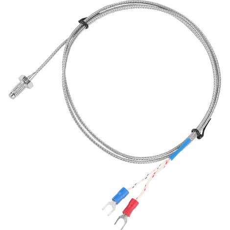 M6-Schraube mit Feingewinde Typ K Thermoelement-Temperatursensordraht 0-400℃ (3 m) (1/5)