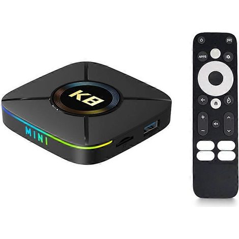 K8 Mini, leistungsstarke Android 14 Smart-TV-Box mit Quad-Core 4K HDR-Prozessor, Wi-Fi 6, 2 GB RAM und 32 GB Speicher. EU-Stecker. (1/5)
