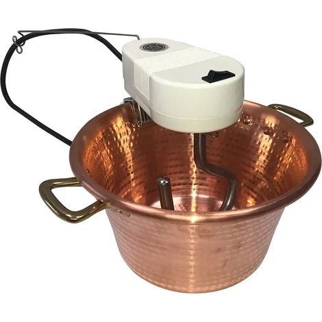 Chaudron électrique en cuivre NOVITAL 4,7 L - 4W - Ø 26 cm - Compatible gaz (1/4)
