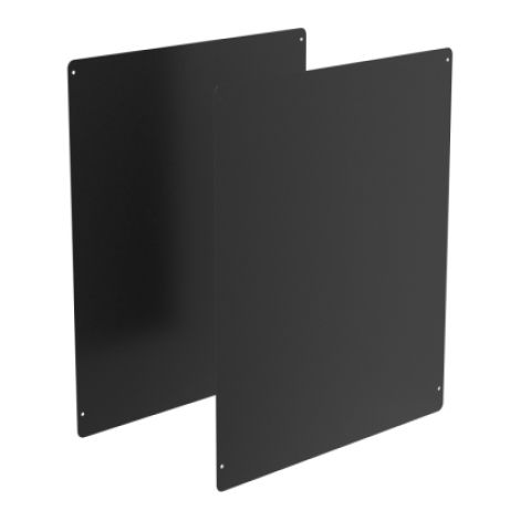 Lot de 2 habillages côtés pour meuble Alitri 65l - gris manganèse