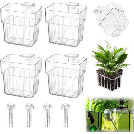 4 Pièces Support Plante Aquarium, Respirant, Décoration D'aquarium (1/5)