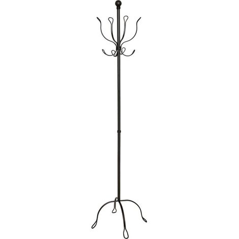 Porte-Manteau en Métal "Remo" 170cm Noir (1/2)