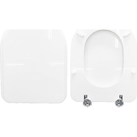 Copriwater Relax Flaminia legno rivestito in resina poliestere bianco (1/4)