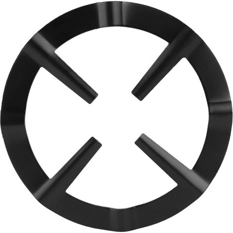Schwarze Edelstahl-Mokakanne, runder Herdplattenhalter, Küchenhelfer (1/5)