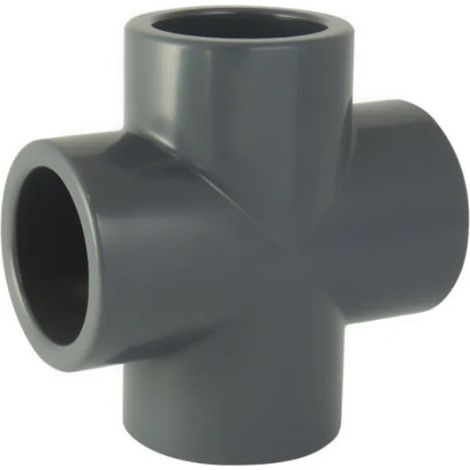 Croce a pressione in PVC diametro 50 mm da incollare