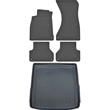 Audi A4 B9 Kombi ab 11/2015 SET - Gummifußmatten + Kofferraummatte (1/5)