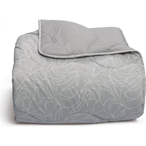 Foppapedretti Notte & Natura Trapunta letto singolo Onda Perla, rivestimento 100% cotone Percalle, Made in Italy (1/5)