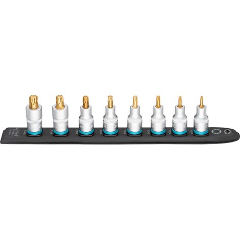 Juego de dados flexibles Hazet negro 8 piezas 365 mm
