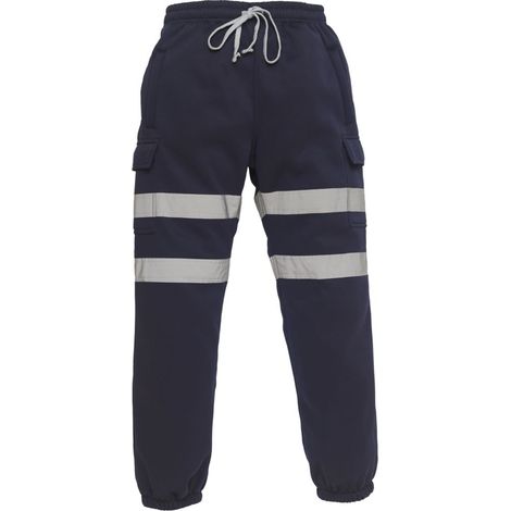 Pantalon de jogging haute visibilité Yoko CARGO Bleu Marine M