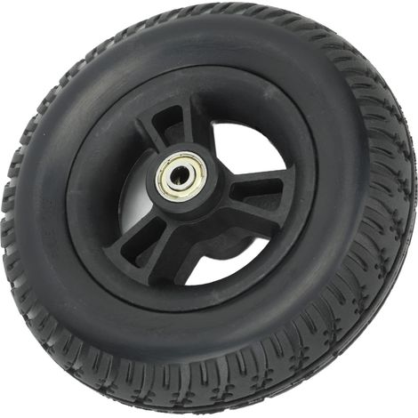 Rollstuhlrad 7-Zoll-Radersatz für Rollstühle Robustes Solides Rollstuhlrad Vorne Geräuschlos Rutschfest