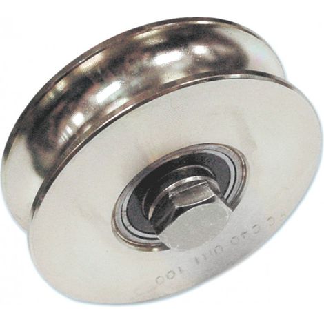 RUOTA X CANCELLI C/BULLONE FC315 Ø120MM 1 CUSCINETTO GOLA U