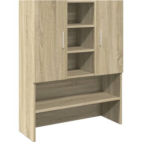 Washing Machine Cabinet Sonoma Oak 70.5x24x90 cm vidaXL