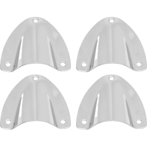 Ortviai 4 pièces cache-ventilation en acier inoxydable 316 marine pour bateau, yacht et camping-car – design coquille (1/5)