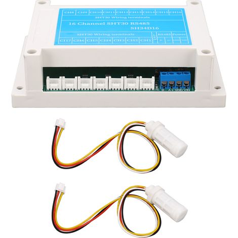 16-Kanal-RS485-Temperatur- und Feuchtigkeitssensormodul, Kollektor-Steuerplatine für RTU, 830V DC elektronische Komponente (1/5)