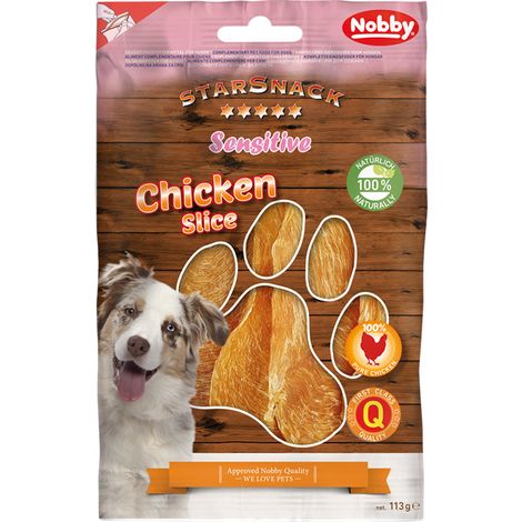Nobby StarSnack Sensitive Hundeleckerli Chicken Slice 113 g Soft-Snack (1/2)