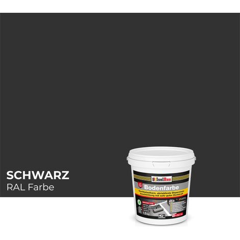 Pintura vial IsolBau para hormigón, color negro, 1,5 kg. (1/5)