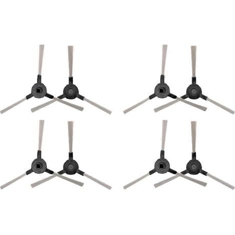 Lot de 8 pour Proscenic 811GB 911SE/Symbo XBot 5 Pro/Lauben aspirateur robot 26BB animal pièces détachées brosse latérale (1/5)