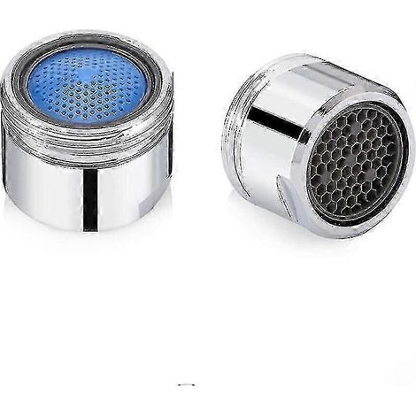 Lot de 2 aérateurs de robinet M18 avec filtre économiseur d'eau, accessoires inclus : buse universelle de 18 mm, pour robinets de salle de bain et de cuisine. (1/5)