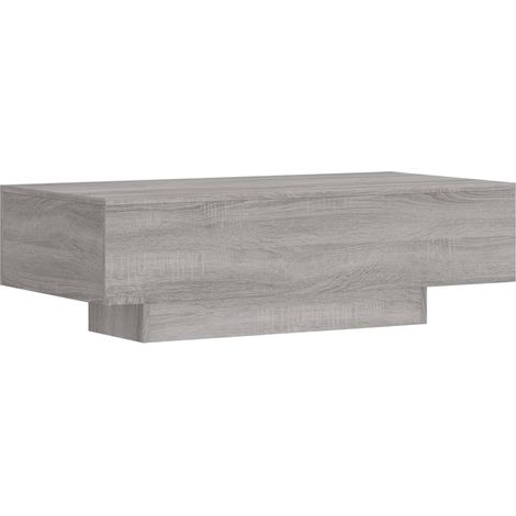 Table basse sonoma gris 100x49,5x31 bois d'ingénierie (1/5)