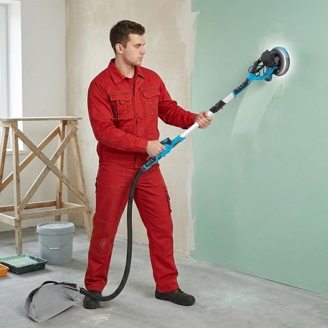 Drywall Sander 850W with Vacuum Auto Dust Collection LED Light Wall Sander, Foldable Extendable Handle, 6 Speed Control, 210mm Sanding Disc for Home Renovation and Professional Wall Finishing (1/5)