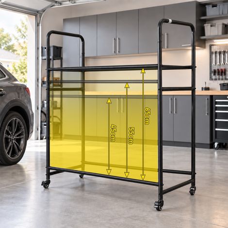 Jiubiaz Reifenständer auf 4 Rollen, für bis zu 8 Reifen, Tragkraft 180 kg, 3-fach höhenverstellbar, bis 240 mm Reifenbreite, mit Abdeckung (1/5)
