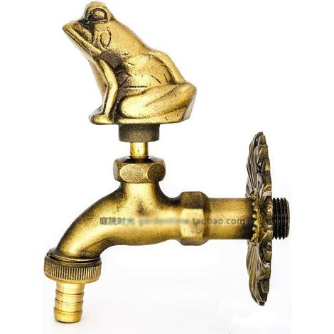 Robinet extérieur en laiton massif antirouille, résistant au froid et étanche, avec écran solaire, mélangeur durable pour usage extérieur (1/5)